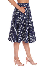 DOT DAYS SWING SKIRT Navy