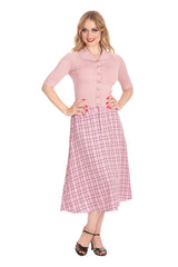 APRIL SHORT SLEEVE CARDIGAN Blush