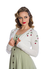 Banned Retro Summer Berry Emma Bolero Off White
