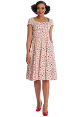Banned Retro Country Cherry Brigitte Fit and Flare Dress