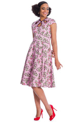 Banned Retro Summer Berry Daisy Fit and Flare Dress