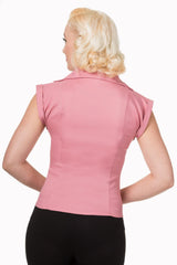 Banned Retro 1950's Dream Master Rita Shirt Pink