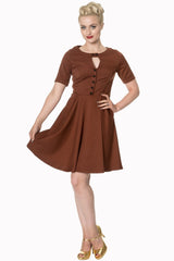 DON’T BE LATE DATE SWING DRESS