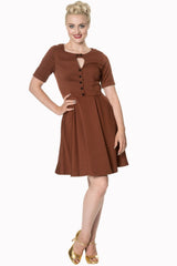 DON’T BE LATE DATE SWING DRESS