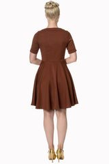 DON’T BE LATE DATE SWING DRESS