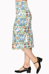 MANDALA PENCIL SKIRT