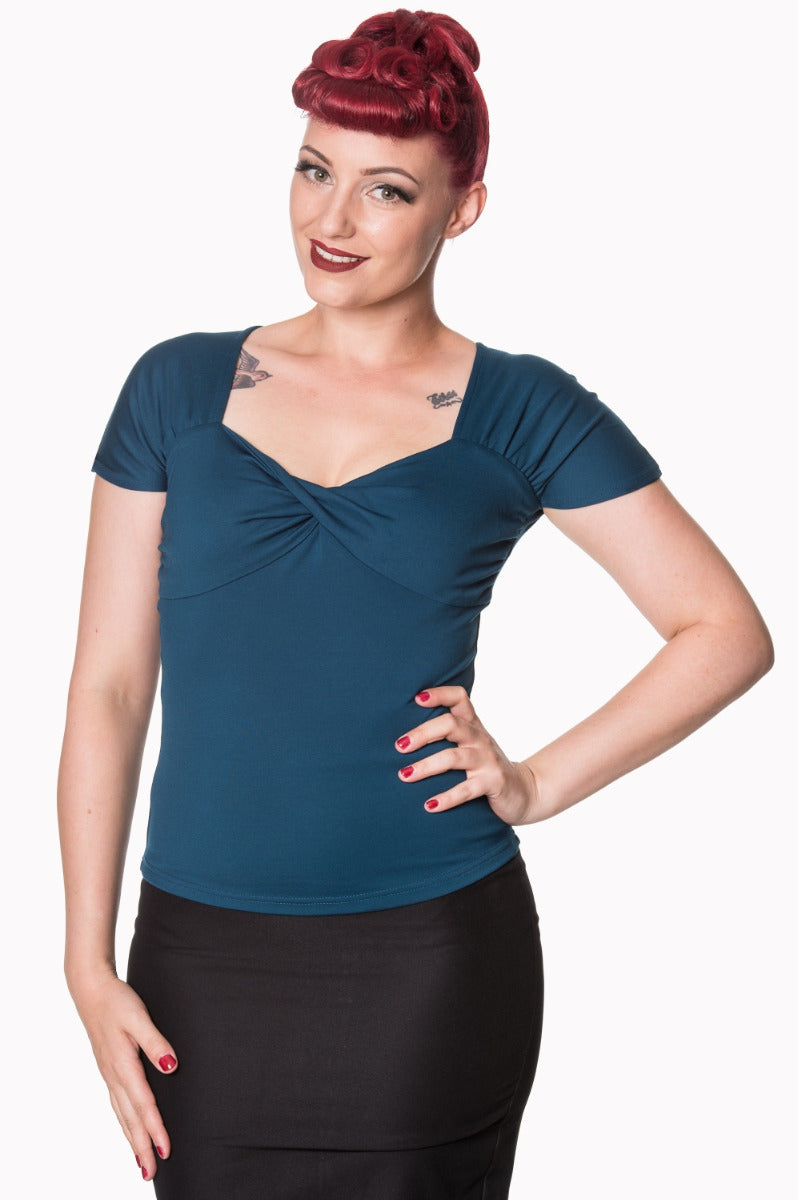 SHE WHO DARES TOP Teal