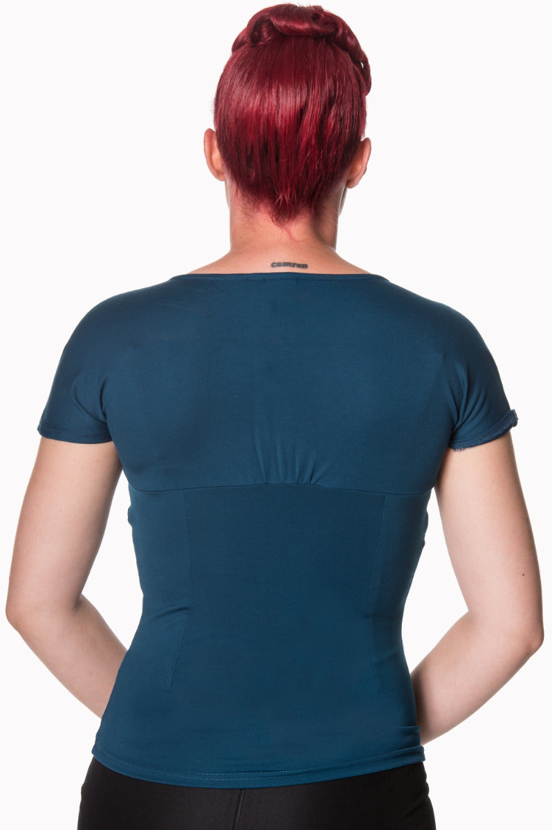 SHE WHO DARES TOP Teal