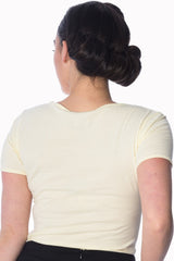 Banned Retro Tropical Calypso Paradiso Toucan Didi Vintage T-Shirt Cream