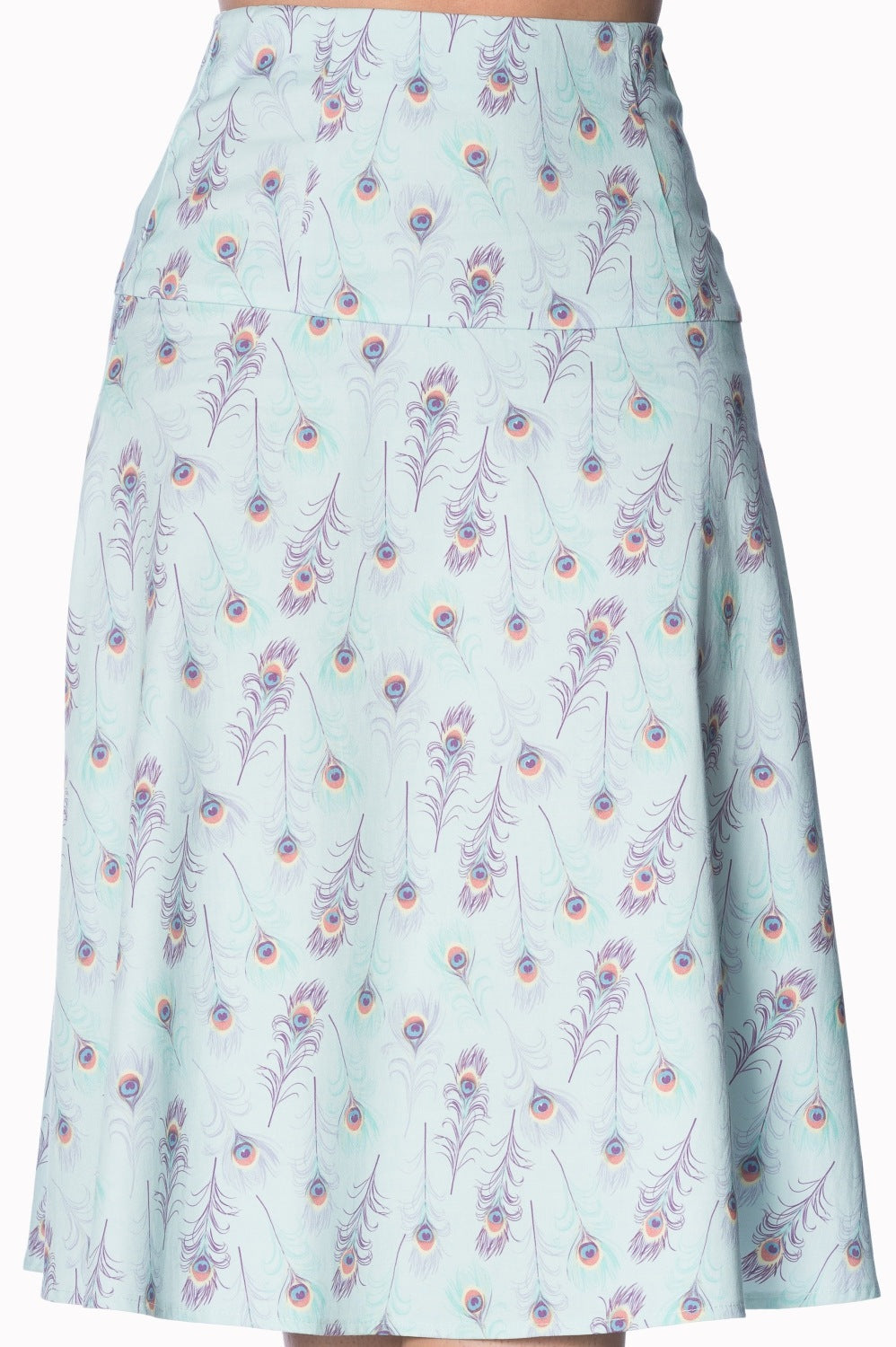 PEACOCK A-LINE SKIRT