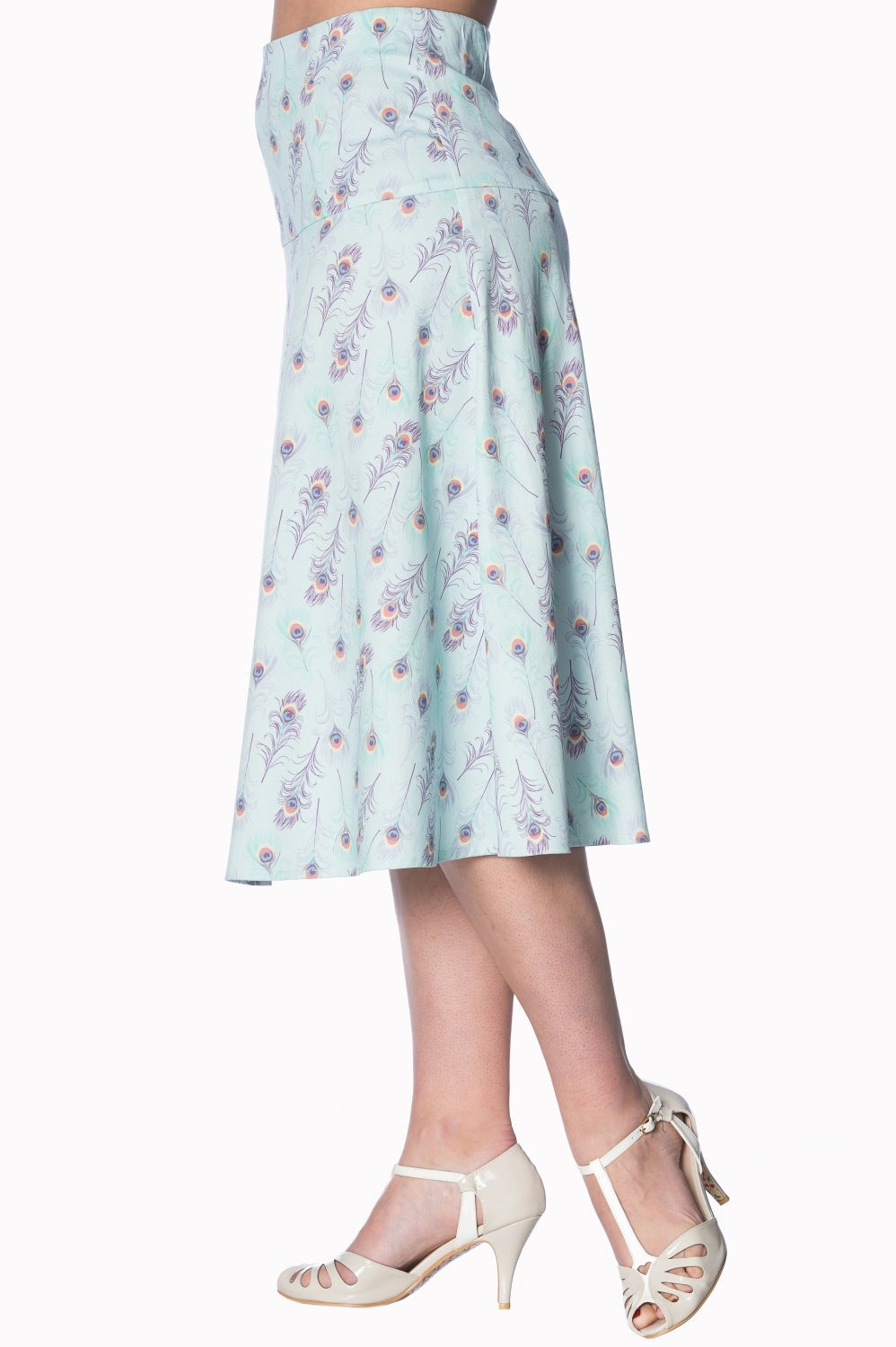 PEACOCK A-LINE SKIRT