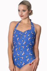 DIVE IN HALTERNECK SWIMSUIT