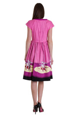 BALLERINA BORDER CAP SLEEVE DRESS