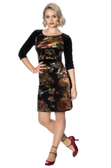 VELVET DREAMS FLORAL DRESS
