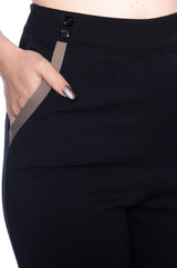 CONTRAST TRIM TROUSERS