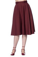 Banned Retro 1950's Di Di Swing Skirt With Pockets