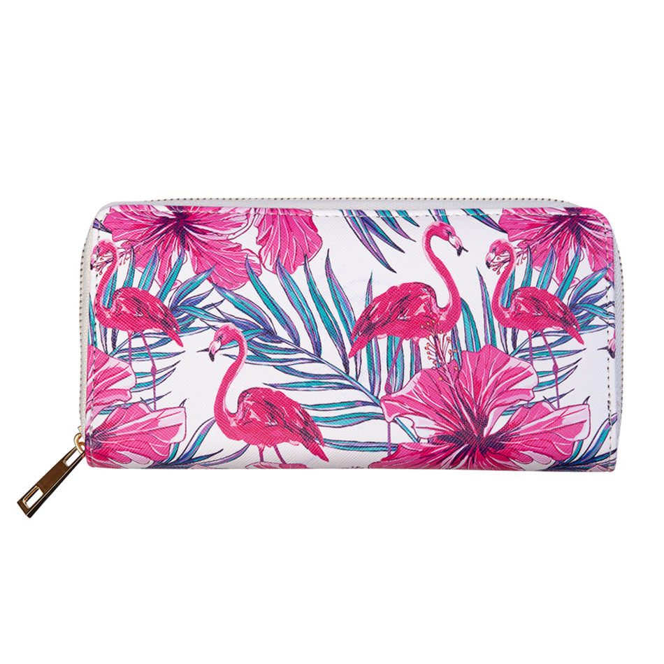 PINK MOON FLAMINGO PURSE
