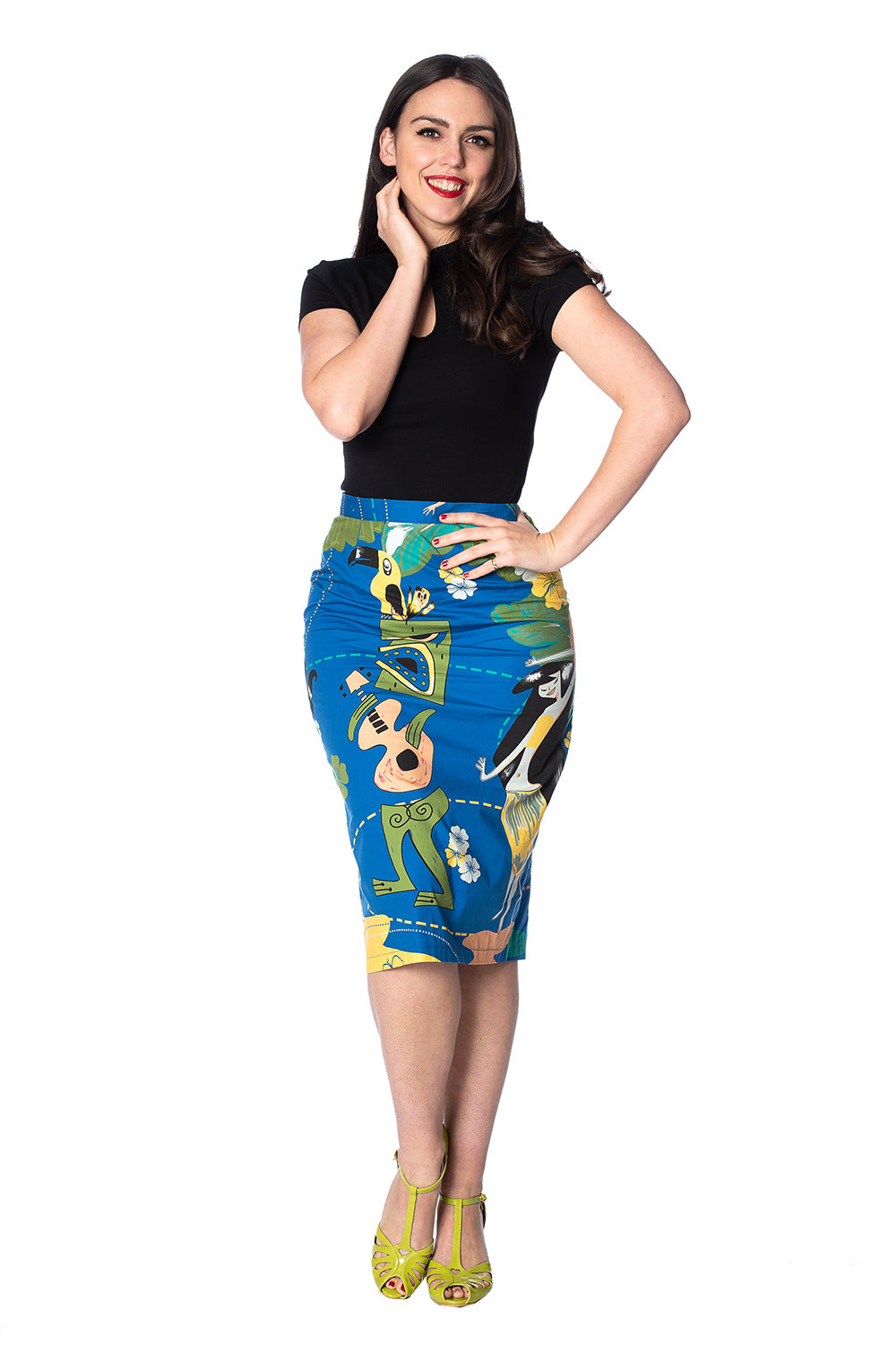TIKI PENCIL SKIRT