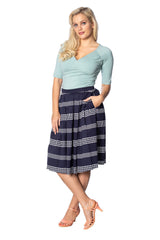 SAIL AWAY PLEATS PLEASE SKIRT