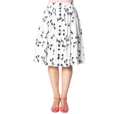 CHERRY POP BUTTON UP FLARED SKIRT