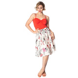 PEACOCK BAROQUE FLARED SKIRT