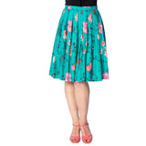 PEACOCK BAROQUE FLARED SKIRT