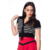 SAILOR STRIPE TIE TOP