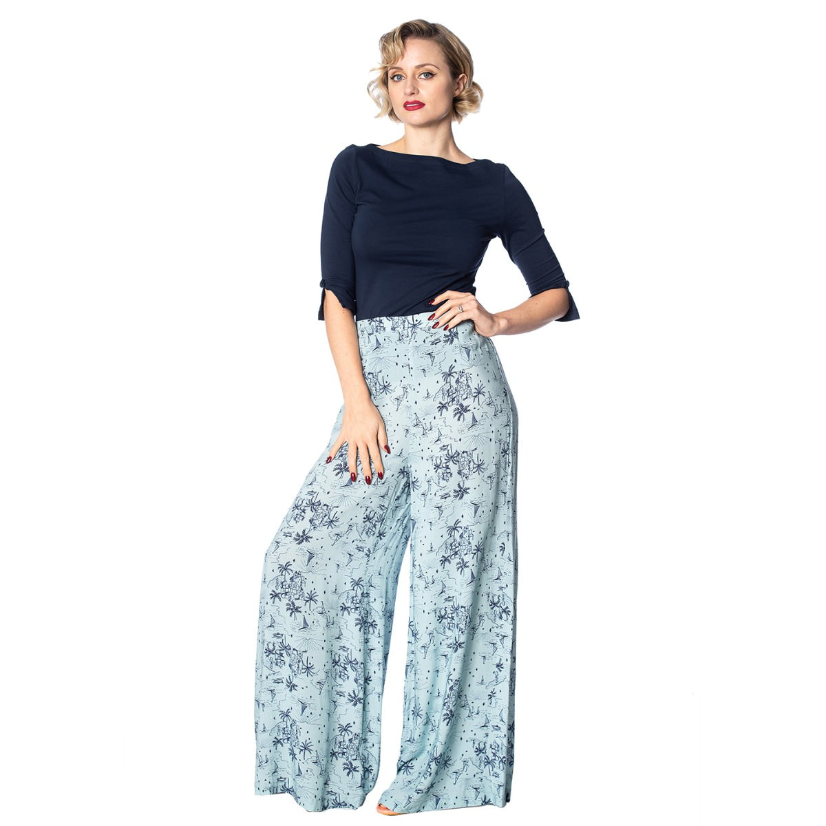 SANTORINI DREAMS PALAZZO PANTS