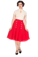 CUTE AS A BUTTON SKIRT