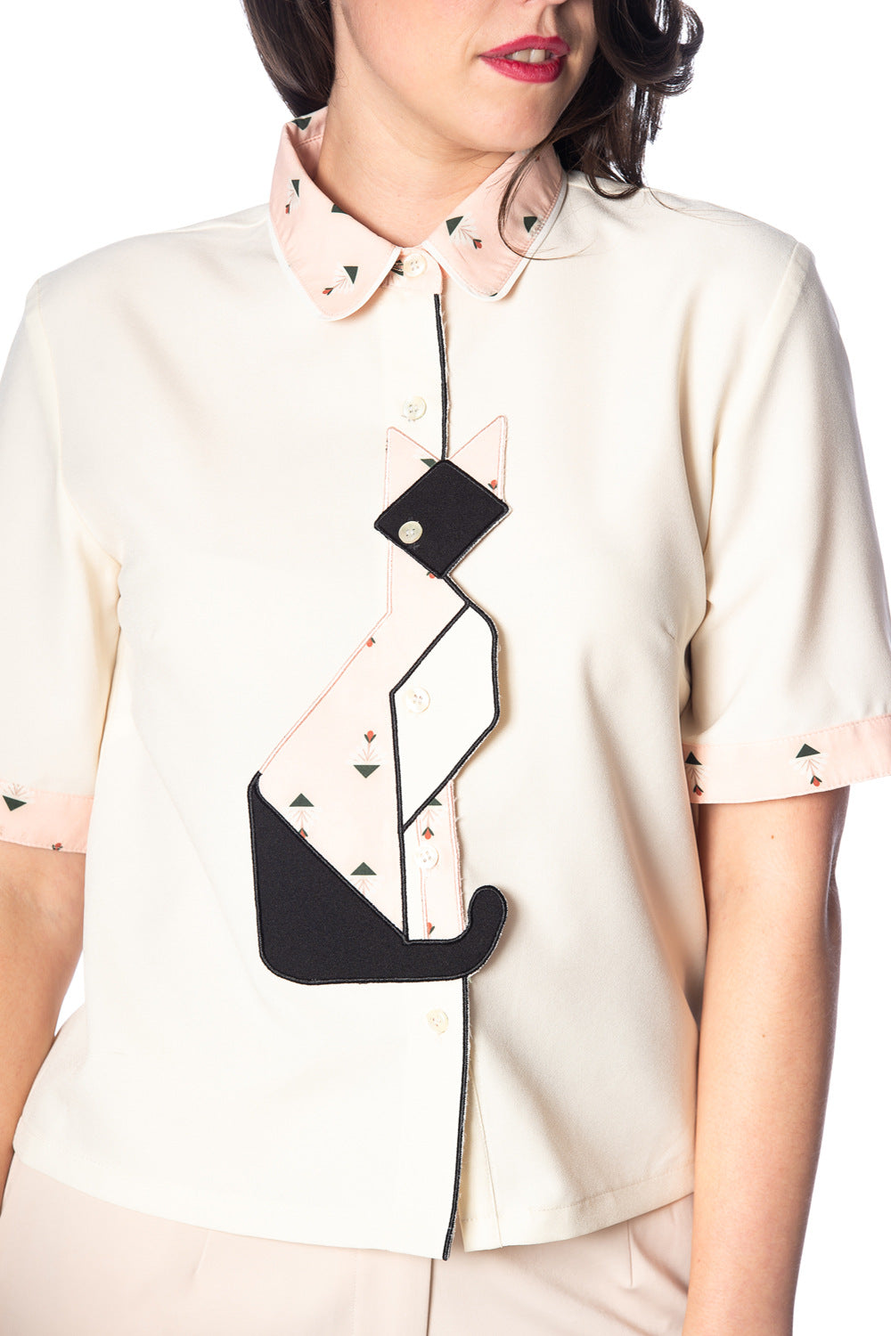 GEO CAT BLOUSE
