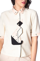 GEO CAT BLOUSE