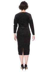 SPARKLE VERLOUR POLKA DOT DRESS