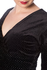 SPARKLE VERLOUR POLKA DOT DRESS