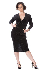 SPARKLE VERLOUR POLKA DOT DRESS