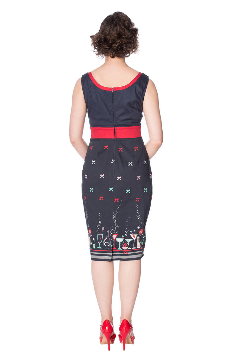 CHRISTMAS COCKTAILS PENCIL DRESS