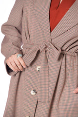 QUEEN BETTY CHECK PARKA COAT