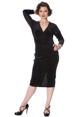 SPARKLE VERLOUR POLKA DOT DRESS