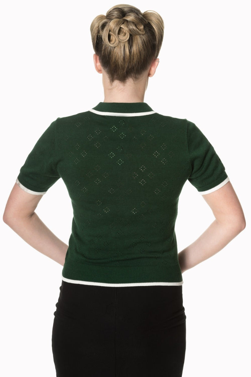 TWIST & SHAKE COLLARED KNIT