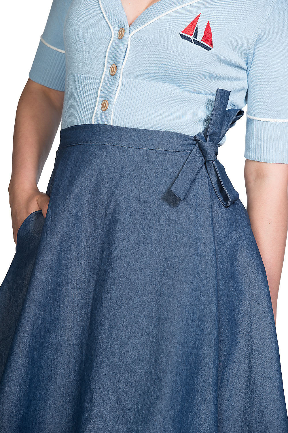 SWEET SAIL WRAP SKIRT