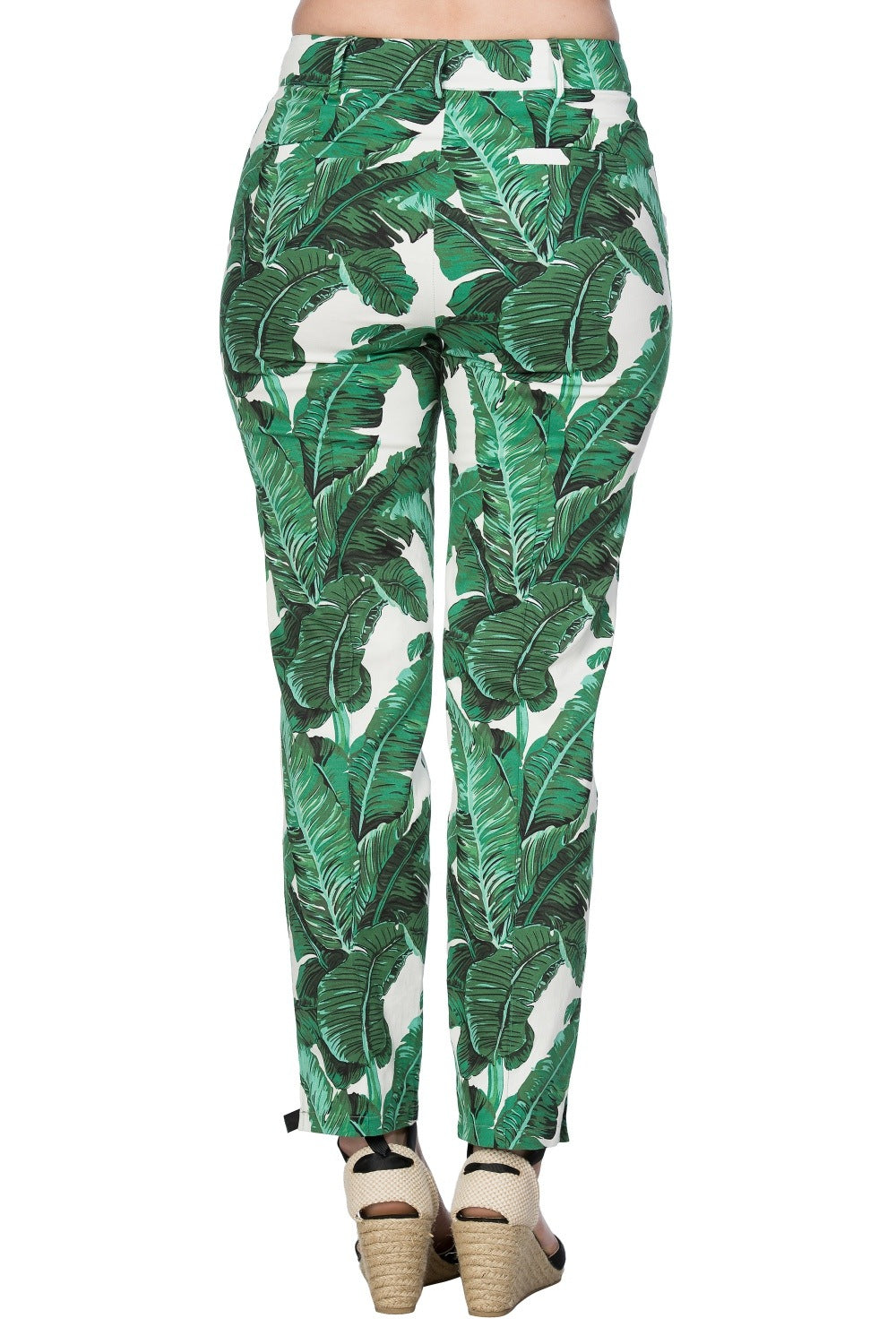 TROPICAL LEAVES TROUSER