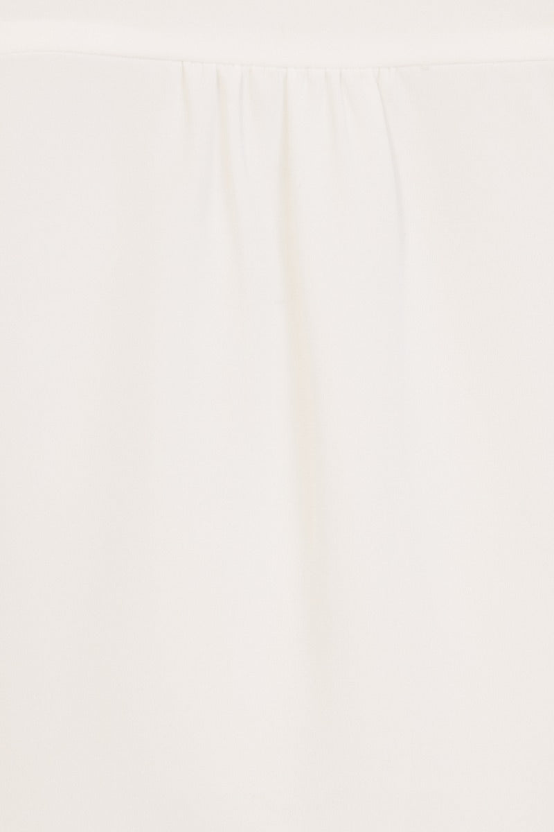 Banned Retro 1950's Perfect Pussy Bow Vintage Bell Sleeve Blouse White