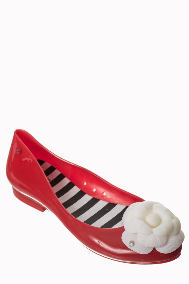 PENNIES FROM HEAVEN FLORAL BALLERINA FLATS