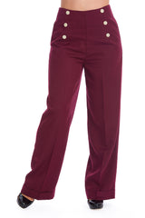 Banned Retro Adventures Ahead Button Trouser