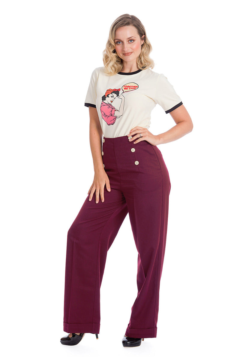 ADVENTURES AHEAD BUTTON TROUSER