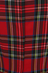 Banned Retro 1950's Tartan Girl Lady Jane Red Plaid Fit & Flare Dress