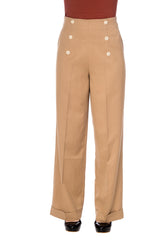 Banned Retro Adventures Ahead Button Trouser