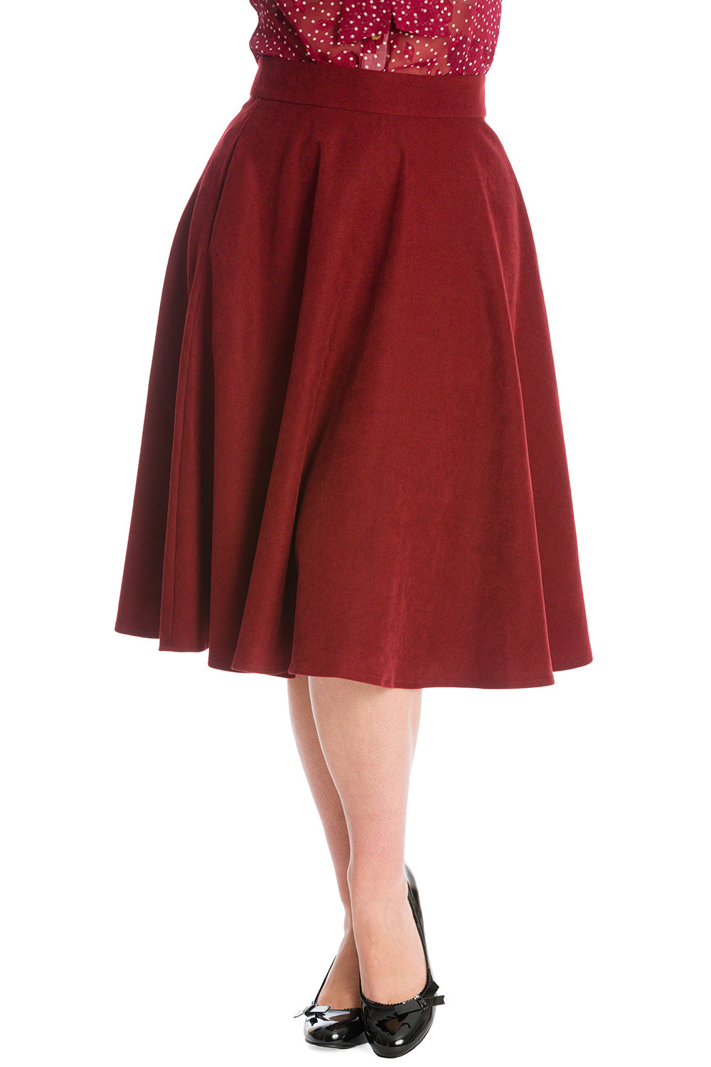 IM YOURS SKIRT-Burgundy