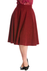 IM YOURS SKIRT-Burgundy