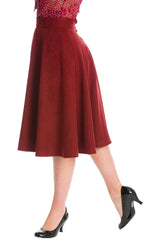IM YOURS SKIRT-Burgundy