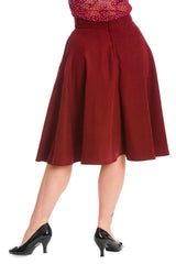 IM YOURS SKIRT-Burgundy